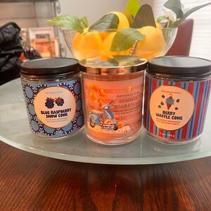 Bath & Body Works Summer Boardwalk Candle Trio NWT for Summer 2025